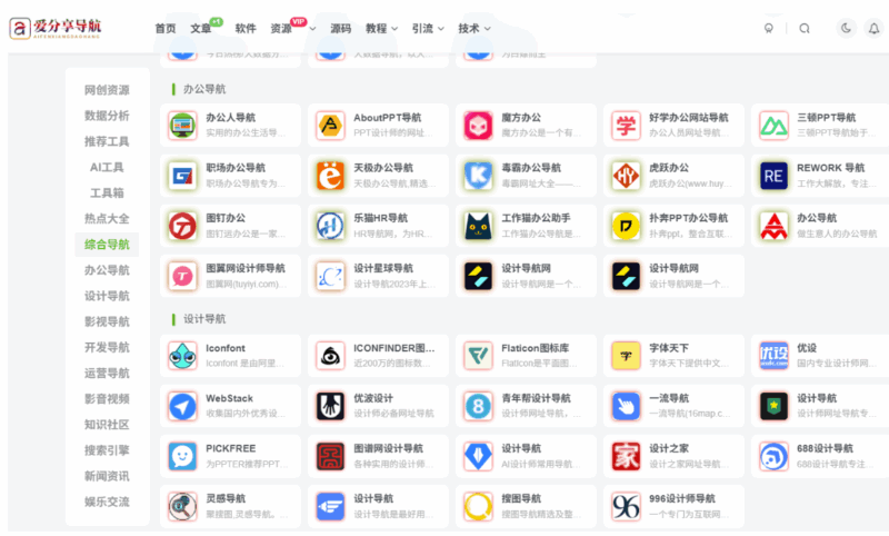 新闻资讯一手掌握，主流媒体网址导航首页汇总-爱分享导航