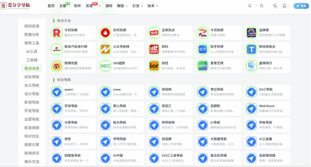 图片[1]-网址导航哪个好？2024最受欢迎导航网站大比拼-爱分享导航