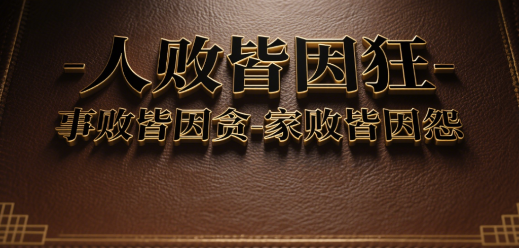 图片[1]-人败皆因狂-事败皆因贪-家败皆因怨