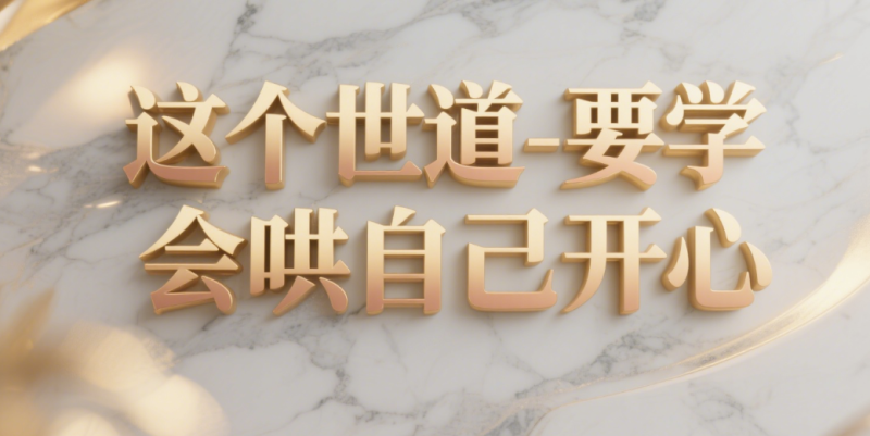 这个世道-要学会哄自己开心-爱分享导航