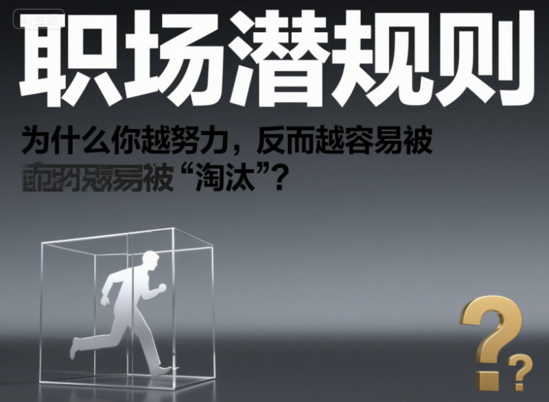 职场潜规则：为什么你越努力，反而越容易被“淘汰”？-爱分享导航
