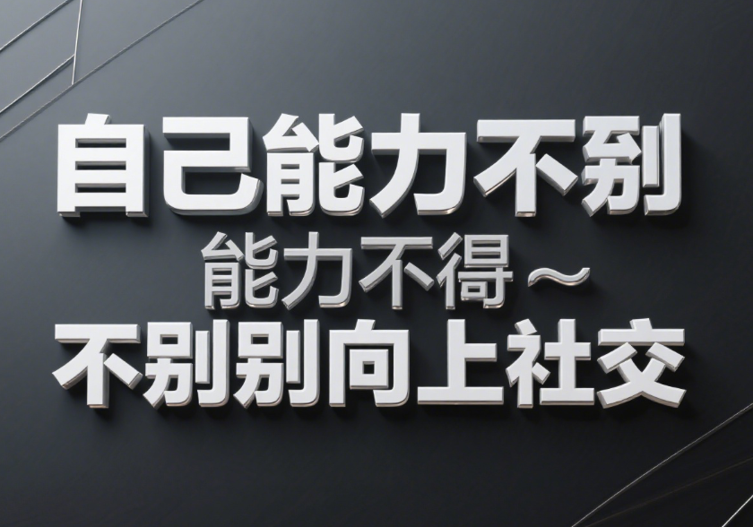 图片[1]-没实力“向上社交”？醒醒吧-踏实成长才是王道