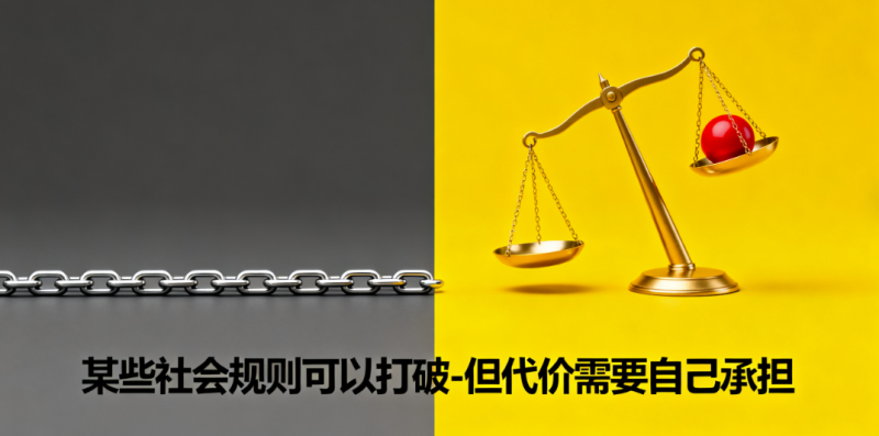 某些社会规则可以打破-但代价需要自己承担-爱分享导航