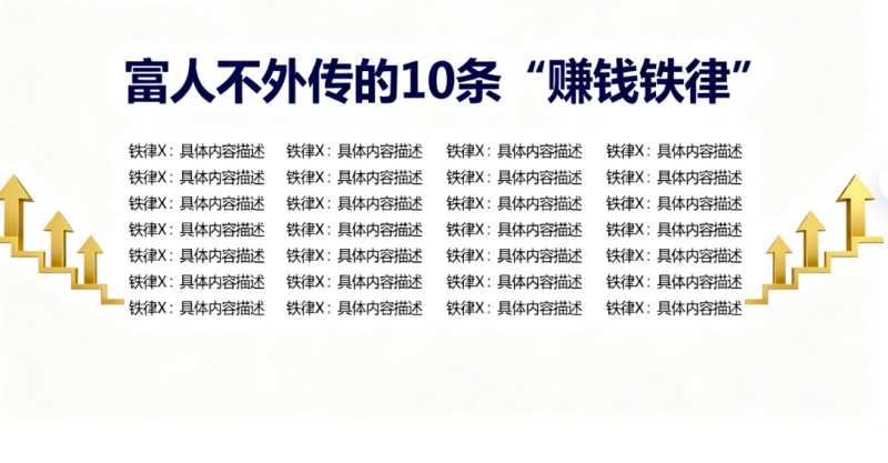 富人不外传的10条“赚钱铁律”-爱分享导航