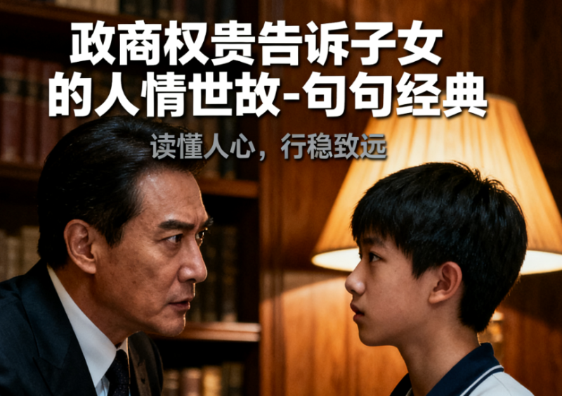 政商权贵告诉子女的人情世故-句句经典-爱分享导航
