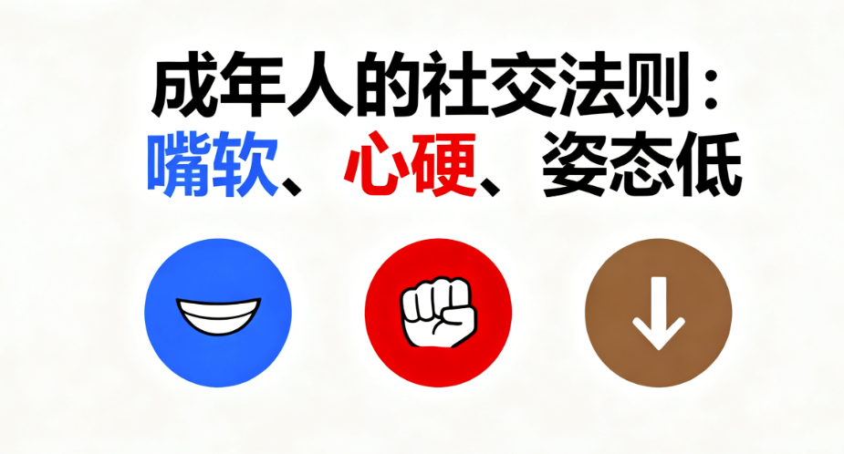图片[1]-成年人的社交法则：嘴软、心硬、姿态低-爱分享导航