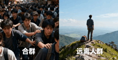 挣钱就是为了远离人群-而不是合群-爱分享导航