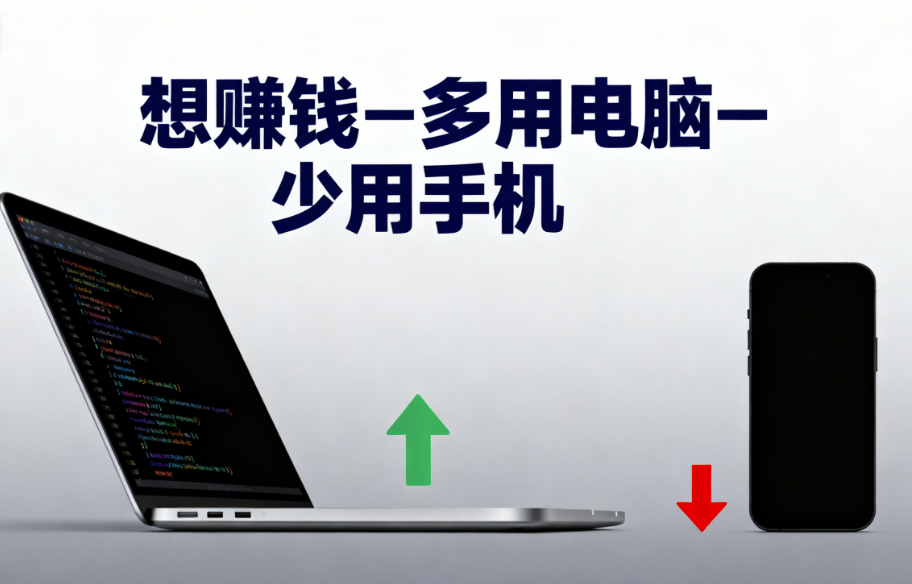 图片[1]-想赚钱-多用电脑-少用手机-爱分享导航
