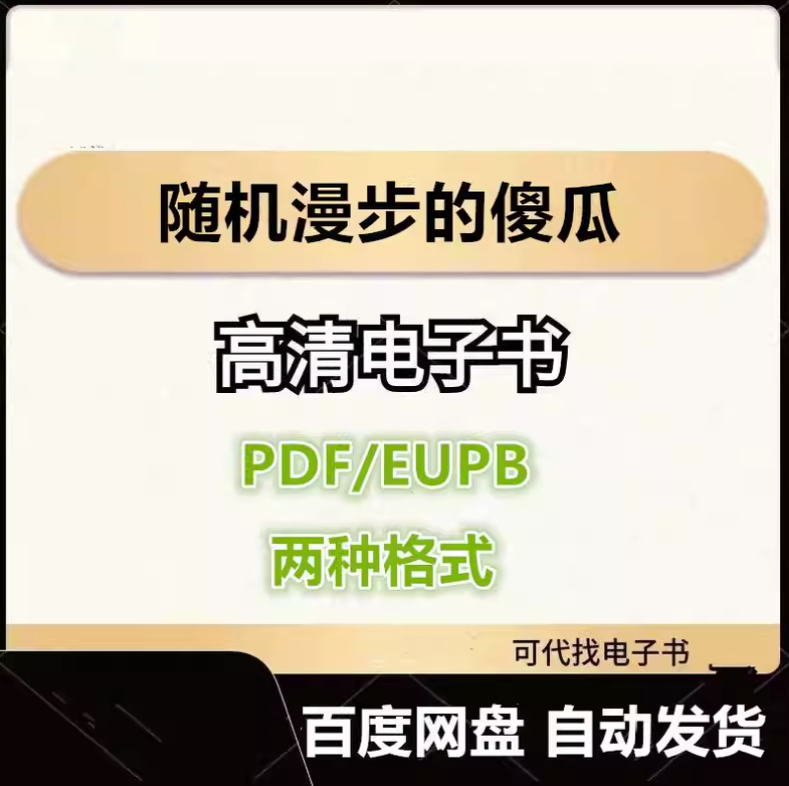 图片[1]-随机漫步的傻瓜 电子书eupb pdf格式电子版-爱分享导航