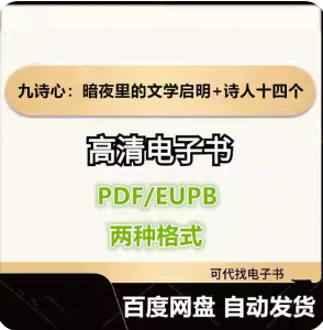 九诗心：暗夜里的文学启明+诗人十四个 黄晓丹电子书eupbpdf格式电子版-爱分享导航