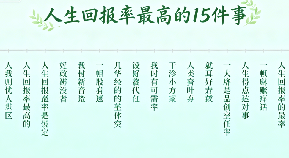 图片[1]-人生回报率最高的15件事-爱分享导航