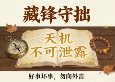 玄学提醒:好事和坏事都不要跟别人说-爱分享导航