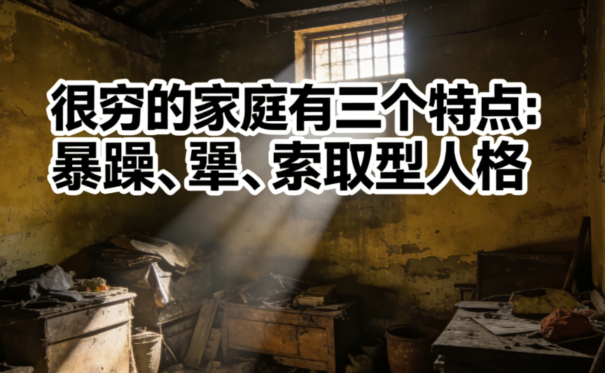图片[1]-很穷的家庭有三个特点：暴躁、犟、索取型人格-爱分享导航