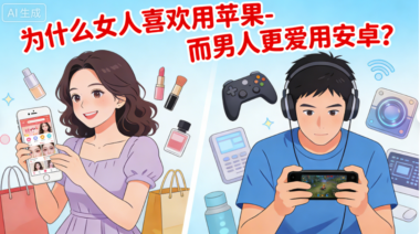 为什么女人喜欢用苹果-而男人更爱用安卓?-爱分享导航
