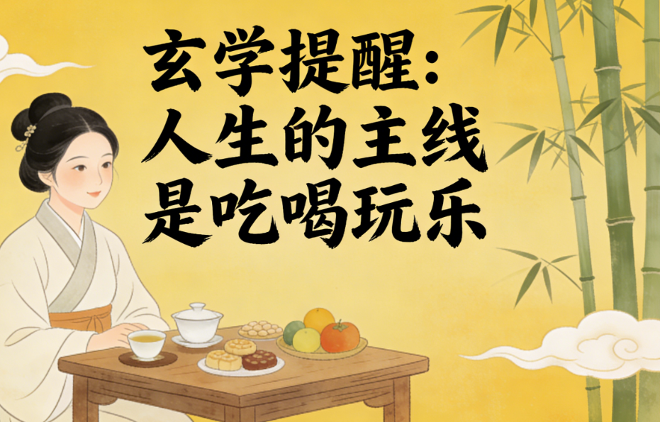 图片[1]-玄学提醒：人生的主线是吃喝玩乐-爱分享导航