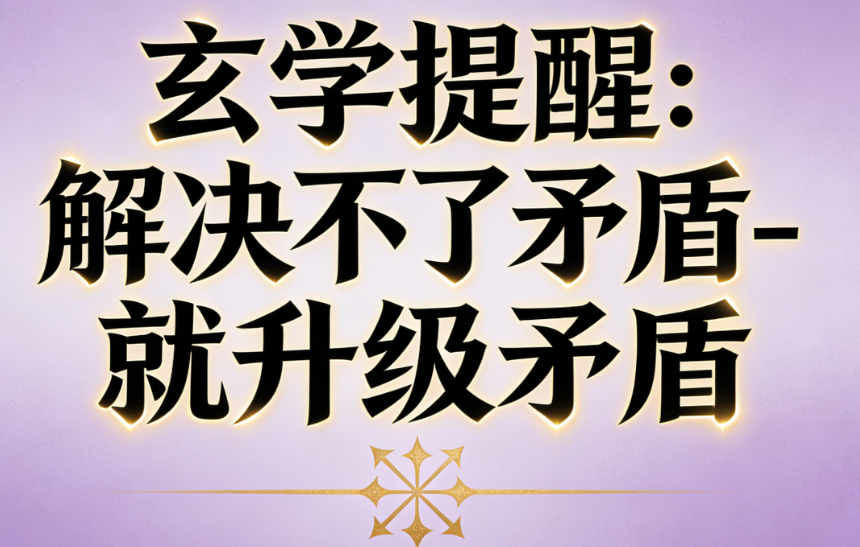 图片[1]-玄学提醒：解决不了矛盾-就升级矛盾-爱分享导航