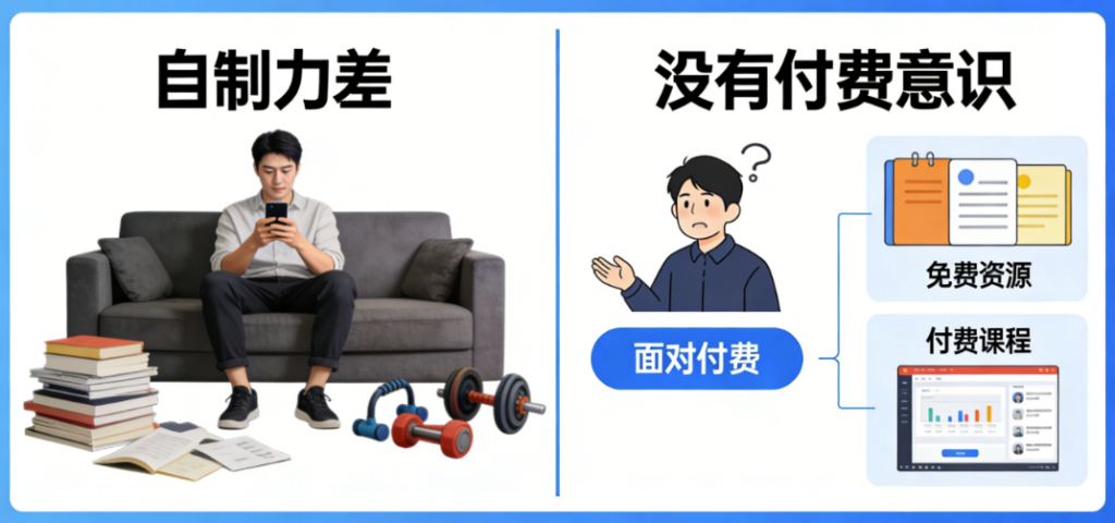 图片[1]-普通人最大的两个困境：自制力差-没有付费意识-爱分享导航