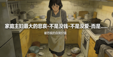 家庭主妇最大的悲哀-不是没钱-不是没爱-而是……-爱分享导航