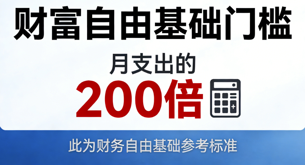 图片[1]-财富自由的基础门槛是“月支出的200倍”-爱分享导航