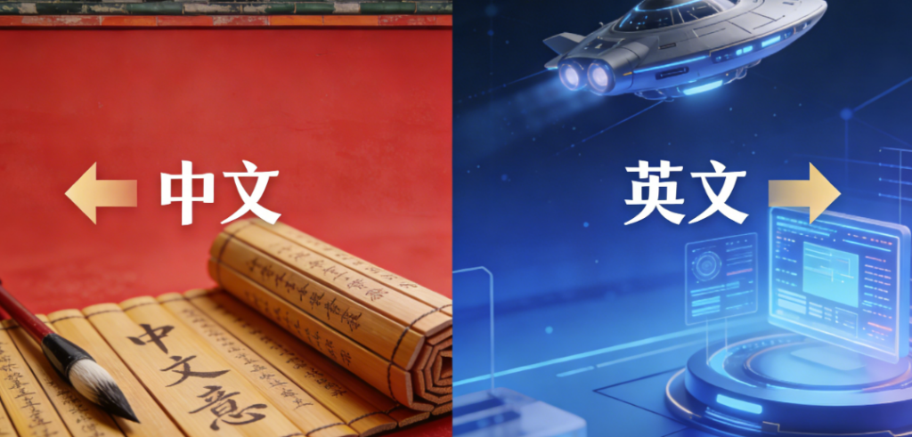 图片[1]-中文是指向过去的-英文是指向未来的-爱分享导航