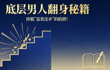 底层男人翻身秘籍:挣脱“富贵还乡”的陷阱!-爱分享导航