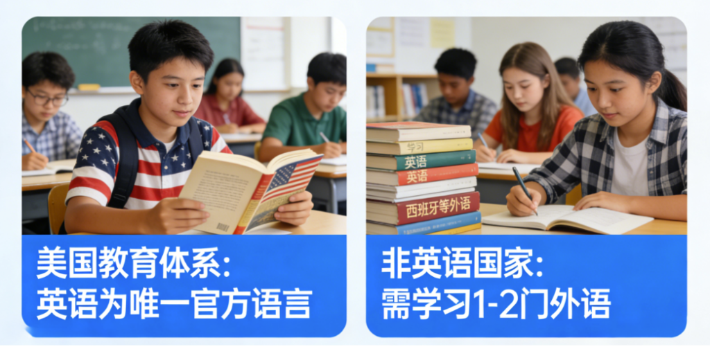 图片[1]-美国学生有个巨大的优势：不需要学习外语-爱分享导航