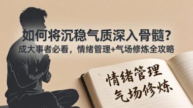 如何将沉稳的气质深入到骨髓里-爱分享导航