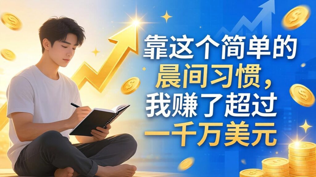 图片[1]-靠这个简单的晨间习惯-我赚了超过一千万美元-爱分享导航
