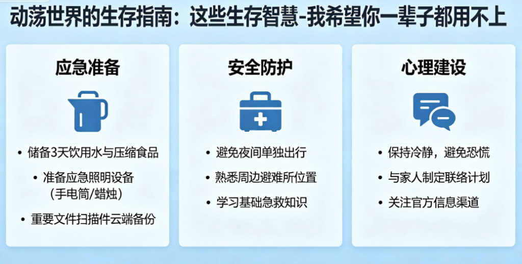 图片[1]-动荡世界的生存指南: 这些生存智慧-我希望你一辈子都用不上