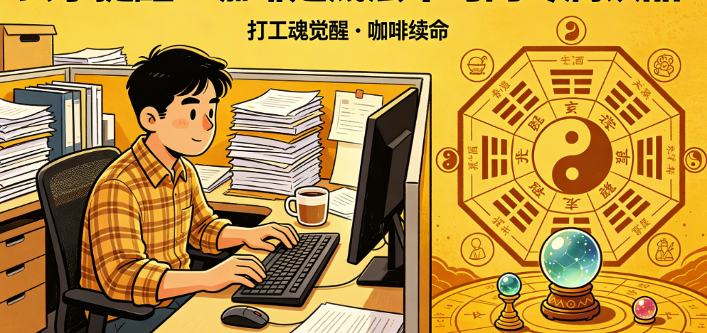图片[1]-玄学提醒：咖啡是底层牛马的专属饮品-爱分享导航
