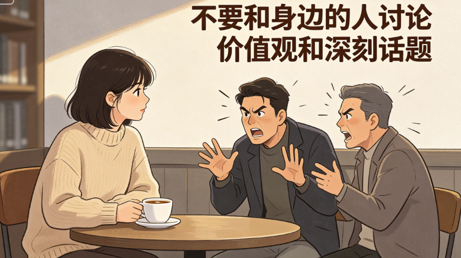 图片[1]-不要和身边的人-讨论价值观和深刻话题-爱分享导航