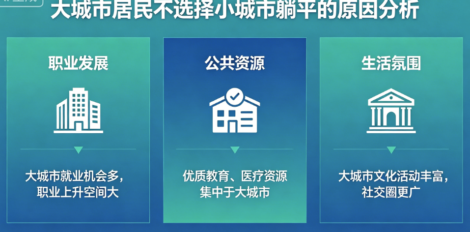 图片[1]-为什么大城市的人不到小城市躺平？-爱分享导航
