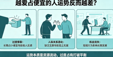 为什么越爱占便宜的人-运势反而越来越差?-爱分享导航