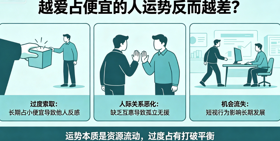 图片[1]-为什么越爱占便宜的人-运势反而越来越差？-爱分享导航