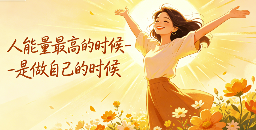 图片[1]-人能量最高的时候-是做自己的时候-爱分享导航