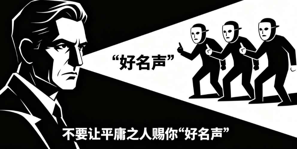 图片[1]-不要让平庸之人赐你“好名声”-爱分享导航