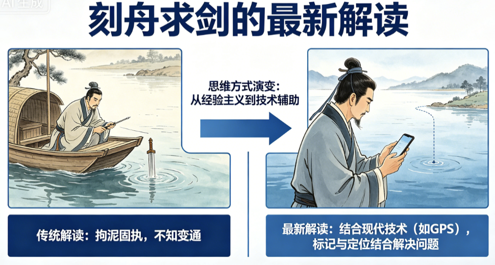 图片[1]-“刻舟求剑”的最新解读-爱分享导航