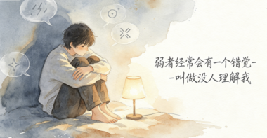弱者经常会有一个错觉-叫做没人理解我-爱分享导航