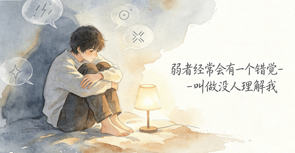 图片[1]-弱者经常会有一个错觉-叫做没人理解我-爱分享导航