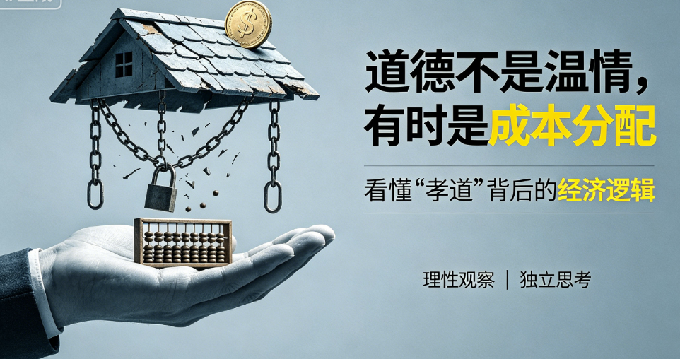 图片[1]-为什么越穷的地方越爱宣传孝道？看懂“道德”背后的经济逻辑-趁早离开